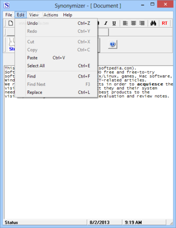 Synonymizer screenshot 4