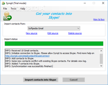 Synqit screenshot