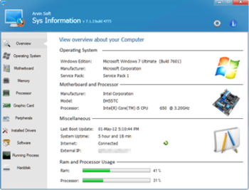 Sys Information  screenshot
