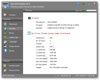 Sys Information  screenshot 2