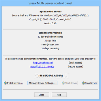 Sysax Multi Server screenshot