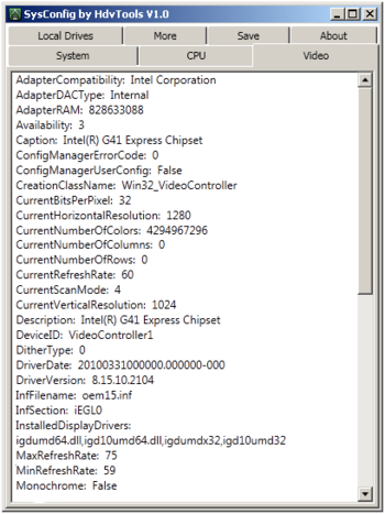 SysConfig screenshot 4