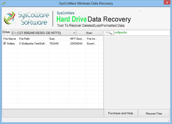 SyscoWare Hard Drive Data Recovery screenshot