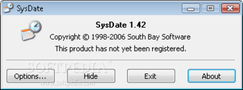 SysDate screenshot