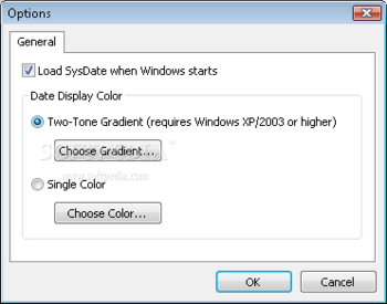 SysDate screenshot 2