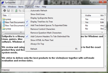 SysExporter screenshot 3