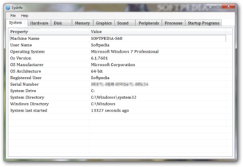 SysInfo screenshot