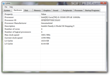 SysInfo screenshot 2