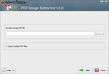 SysInfo Tools PDF Image Extractor screenshot