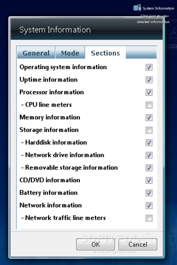 SysInfo Vista Gadget screenshot 3