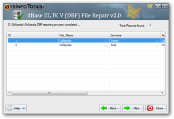 SysInfoTools dBase (DBF) File Repair screenshot 2