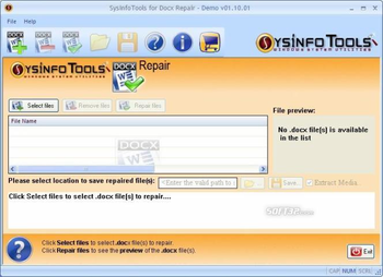 SysInfoTools Docx Repair screenshot 3