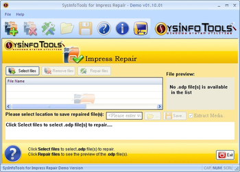 SysInfoTools Impress Repair screenshot 2