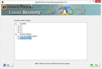 SysInfoTools Linux Recovery screenshot
