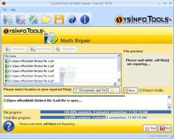 SysInfoTools Math Repair screenshot