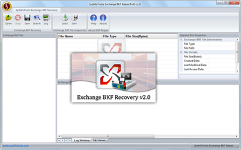 SysInfoTools MS Exchange BKF Repair screenshot