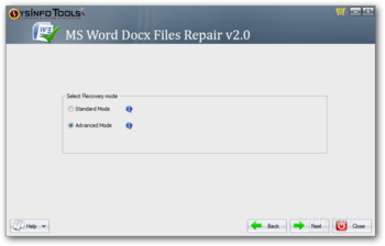 SysInfoTools MS Word Docx Files Repair screenshot 2