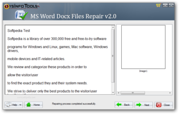 SysInfoTools MS Word Docx Files Repair screenshot 3