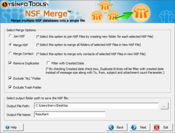 SysInfoTools NSF Merge screenshot 2