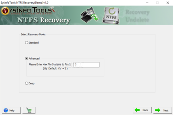 SysInfoTools NTFS Recovery screenshot 2