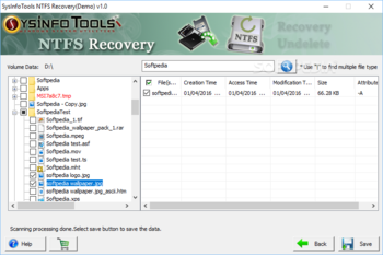 SysInfoTools NTFS Recovery screenshot 3