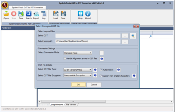 SysInfoTools OST to PST Converter screenshot