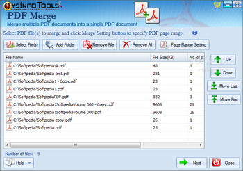SysInfoTools PDF Merge screenshot