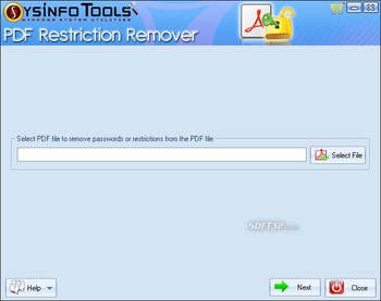 SysInfoTools PDF Restriction Remover screenshot 2