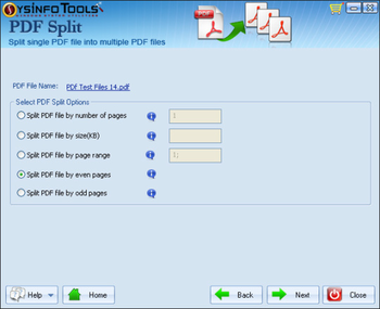 SysInfoTools PDF Split screenshot