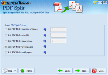 SysInfoTools PDF Split screenshot 3