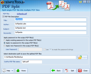 SysInfoTools PDF Split screenshot 4