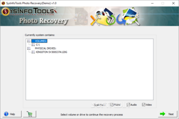 SysInfoTools Photo Recovery screenshot