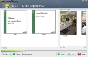 SysInfoTools Pptx Repair screenshot