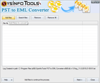 SysInfoTools PST to EML Converter screenshot