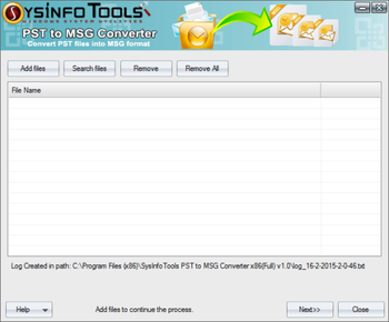 SysInfoTools PST to MSG Converter screenshot