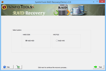 SysInfoTools RAID Recovery screenshot