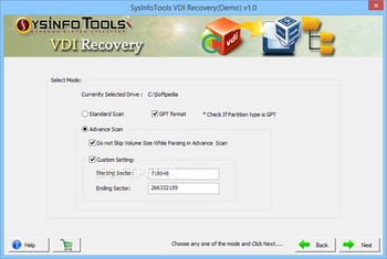 SysInfoTools VDI Recovery screenshot 2