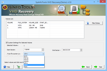 SysInfoTools VHD Recovery screenshot 3