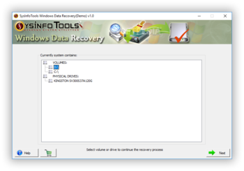 SysInfoTools Windows Data Recovery screenshot