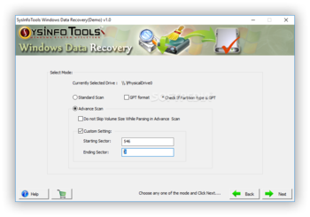 SysInfoTools Windows Data Recovery screenshot 2