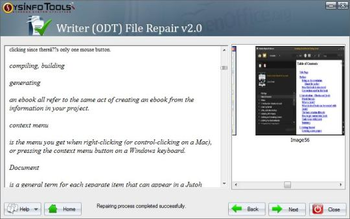 SysInfoTools Writer Repair screenshot