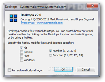 Sysinternals Desktops screenshot