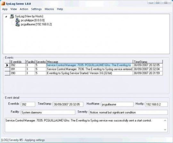 Syslog Server screenshot