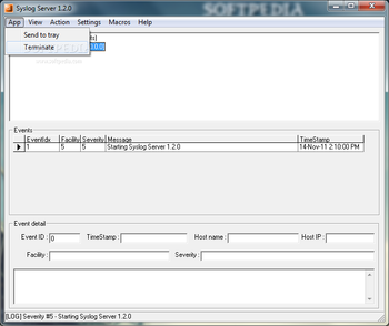 Syslog Server screenshot 2