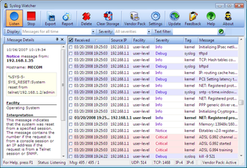 Syslog Watcher Personal Edition screenshot