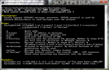 SyslogGen screenshot