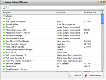 Syspair Registry Cleaner screenshot 2