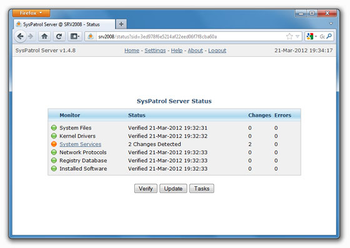 SysPatrol Server screenshot