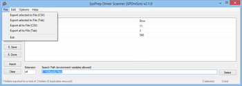 SysPrep Driver Scanner screenshot 2