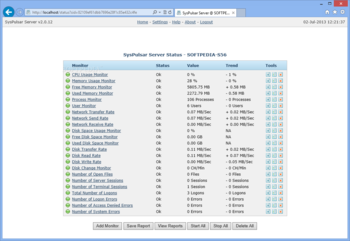 SysPulsar Server screenshot